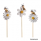 Flower w/bee on pick