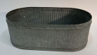 Flowerpot oval metal