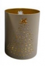 Votive xmas tree met