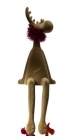 Deer sitting flocked