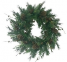 Pine+pinecone wreath