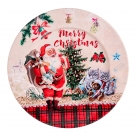 Plate deco santa