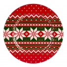 Plate poinsettia