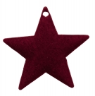 Deco velvet star