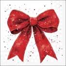 Fancy bow red/wh
