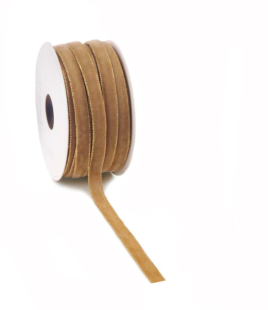 Ribbon velvety gold