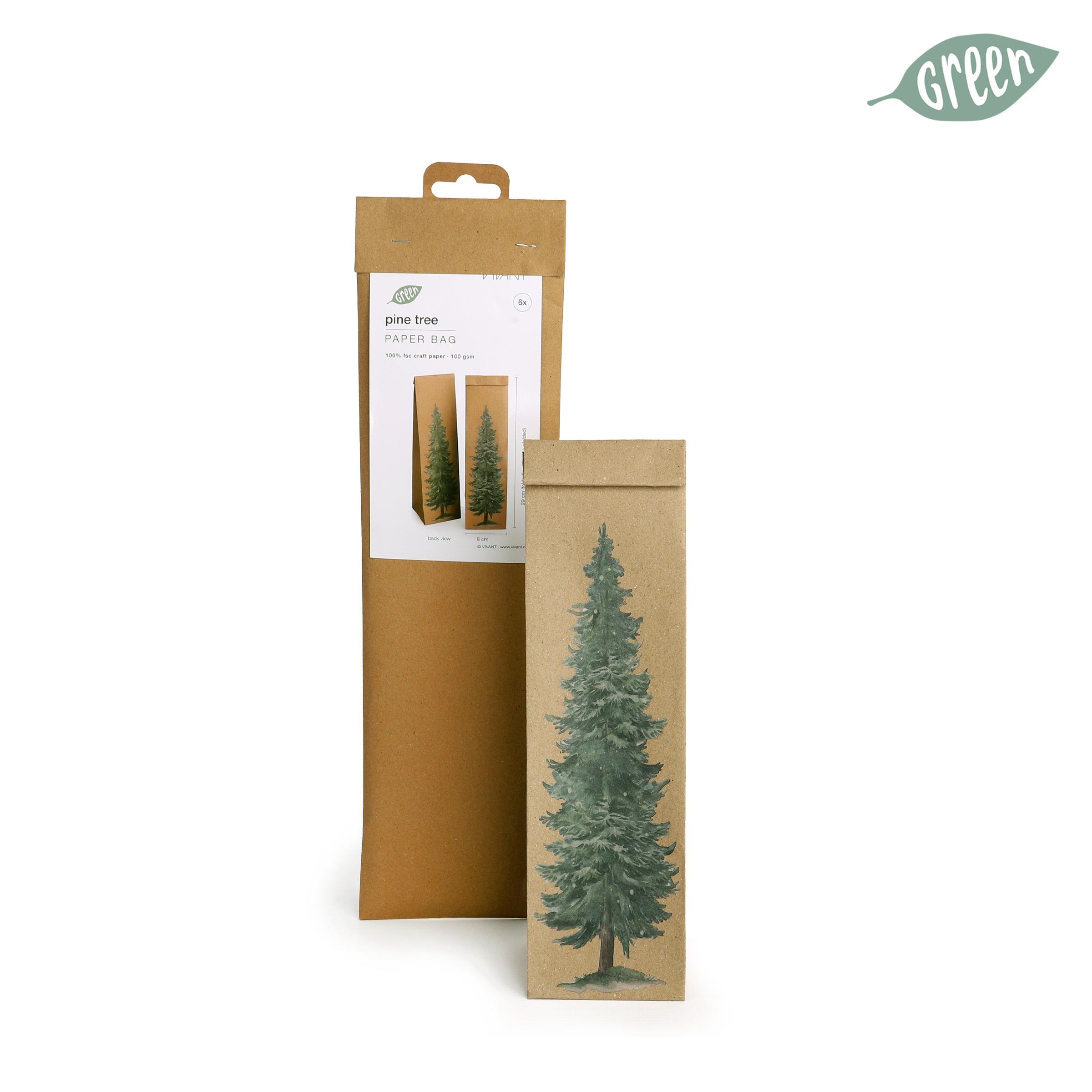 Paperbag pine tree