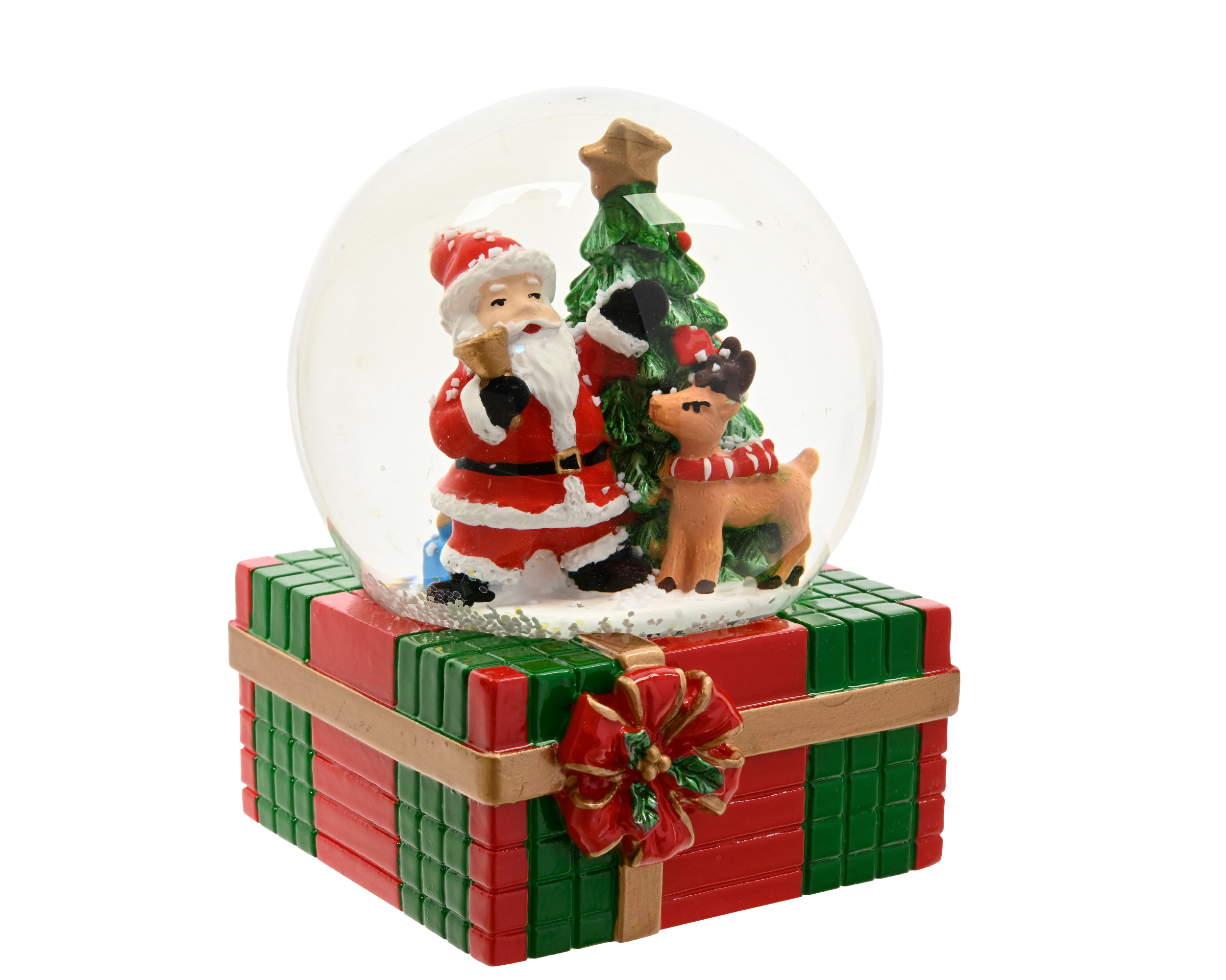 Ball w/snow santa