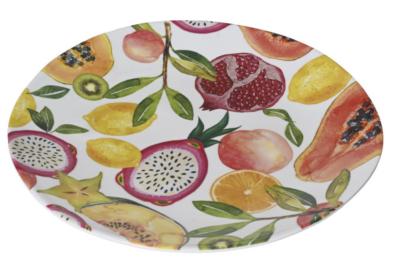 Diner plate fruit