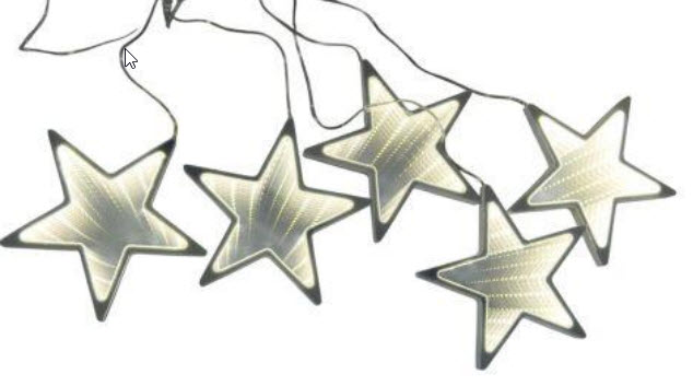 Garland stars x5