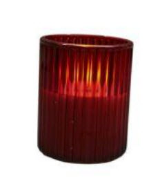 Candle led in glass