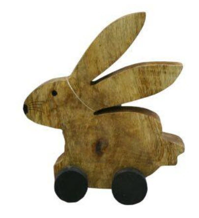 Bunny wood on wheels