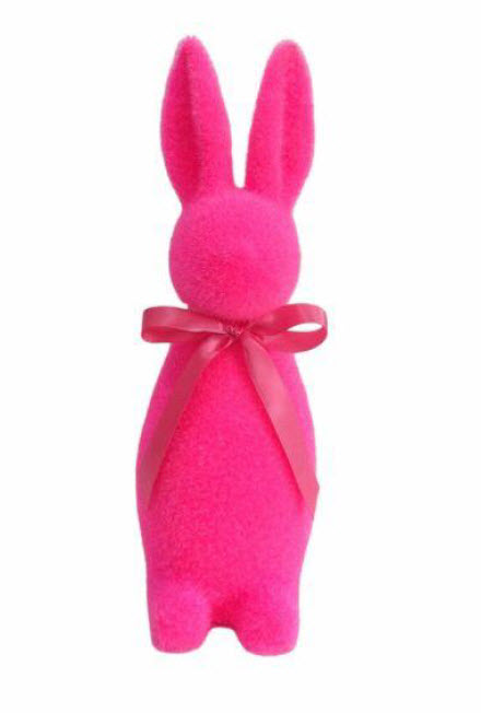 Rabbit flocked w/bow
