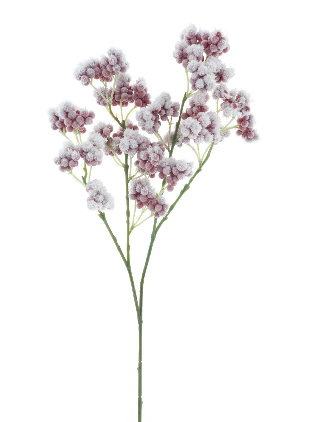 Flocked berry spray