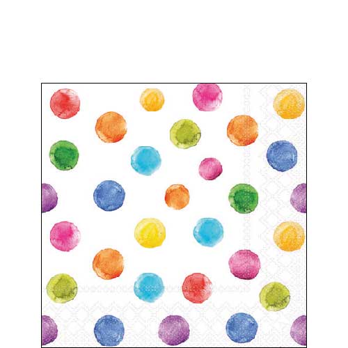 Polka dots white