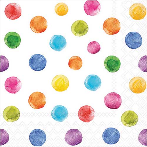 Polka dots white