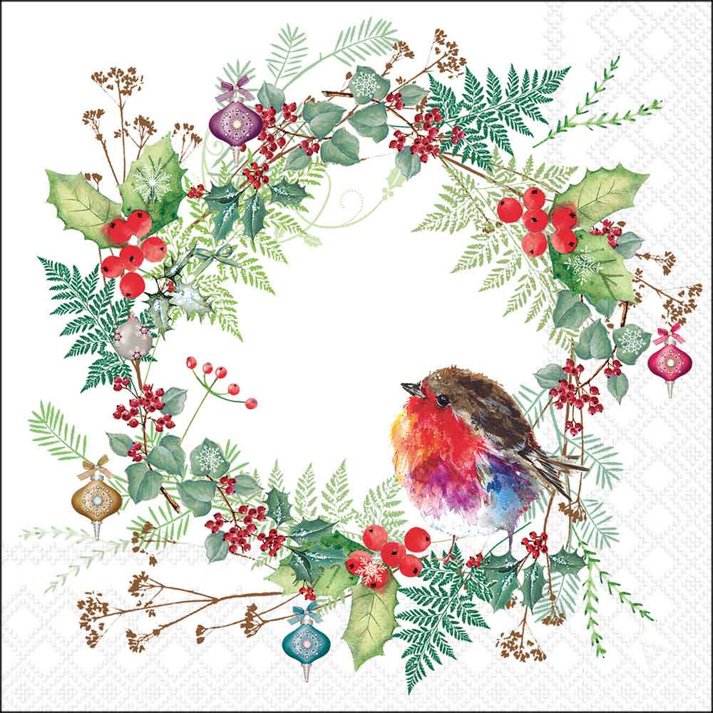 Robin's wreath wh