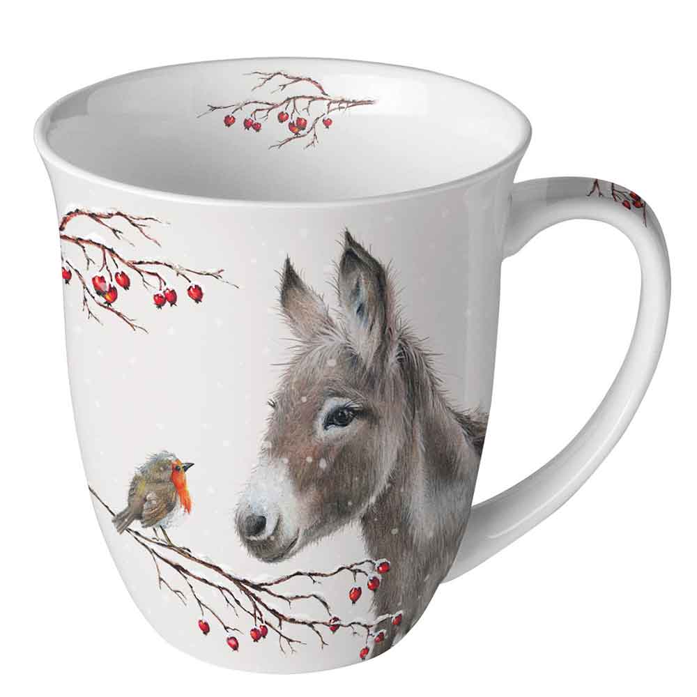 Donkey and robin